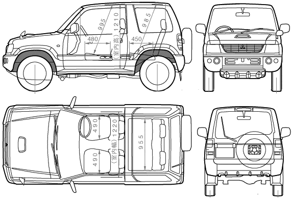 Mitsubishi Pajero Mini: 7 фото